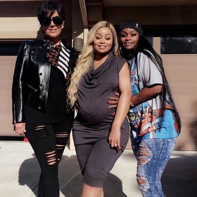 Kris Jenner,Pregnant Blac Chyna and her mum Ms Tokyo at her son’s birthday party