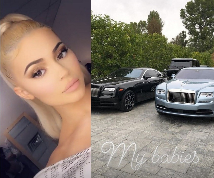 Travis Scott Bought Kylie Jenner a $320K, Monogrammed ice blue Rolls-Royce