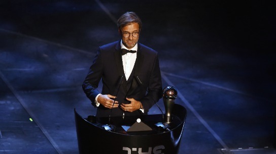 Jurgen Klopp iverpool boss wins Best Coach 2019 FIFA Football Awards
