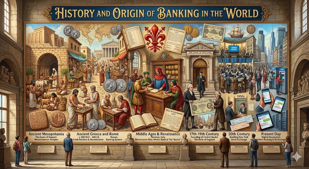 History and Origin of Banking in the World
